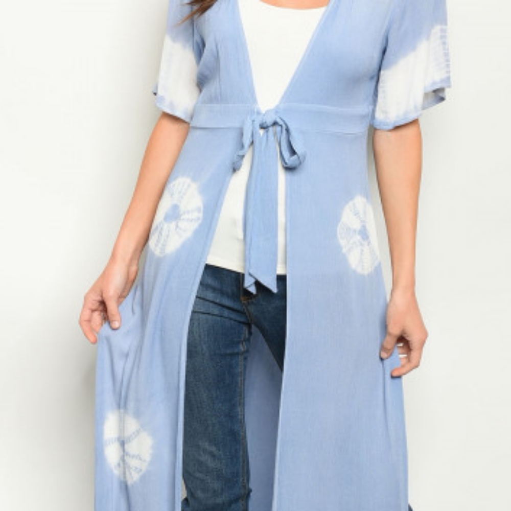 Tie Dye Duster Kimono - Picture 4 of 4